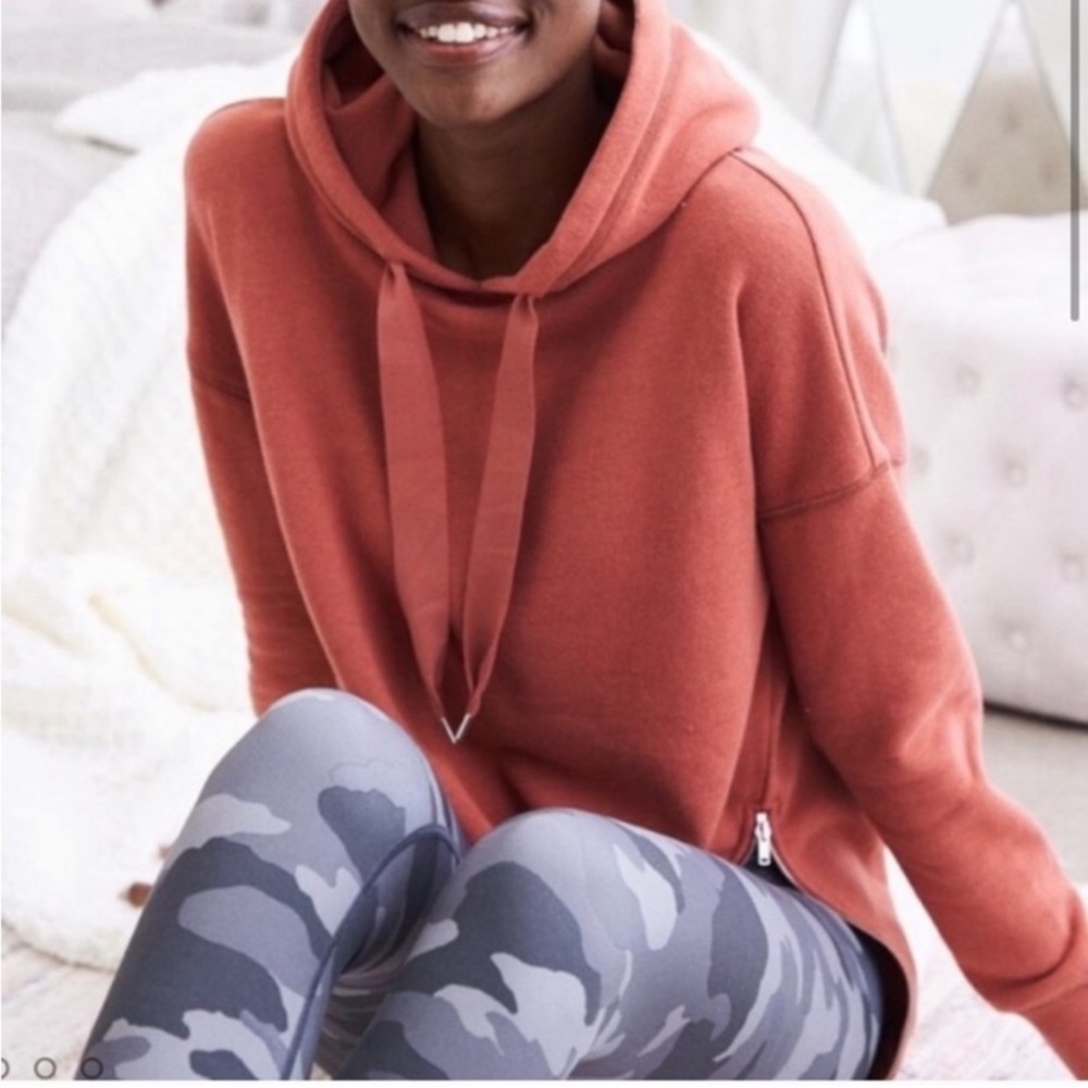 Aerie City Hooded Sweatshirt with Zip Sides Tie Dye